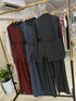 Women Elegant Turtleneck,Vest With Pant Sets